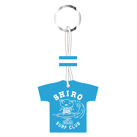 クレヨンしんちゃん フローティングキーホルダー　シロ（INUKAKI SURF CLUB）