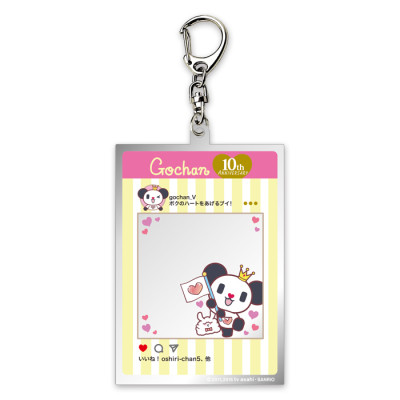ゴーちゃん。SNS風アクリルキーホルダー(10周年)