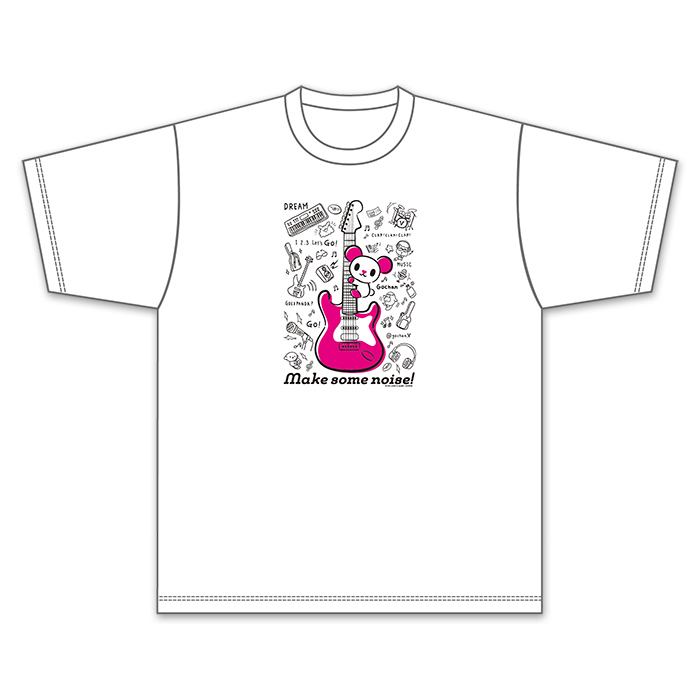 ゴーエクスパンダ ミュージックゴーちゃん。Tシャツ(ホワイト)