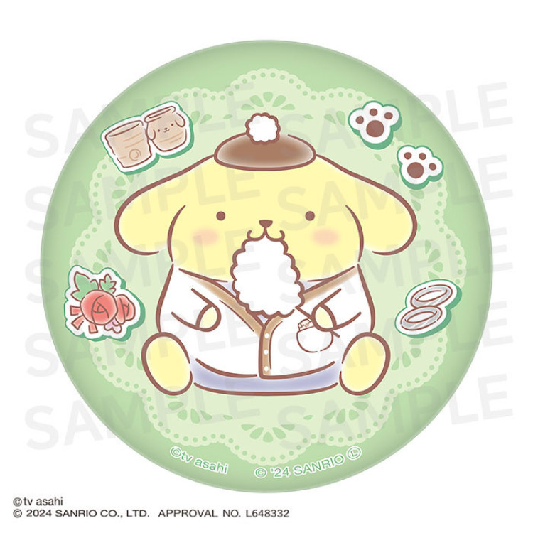 おっさんずラブ&times;サンリオキャラクターズ 缶ミラー(春田・ポムポムプリン)
