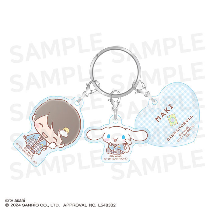 おっさんずラブ&times;サンリオキャラクターズ カスタムキーホルダー(牧・シナモロール)