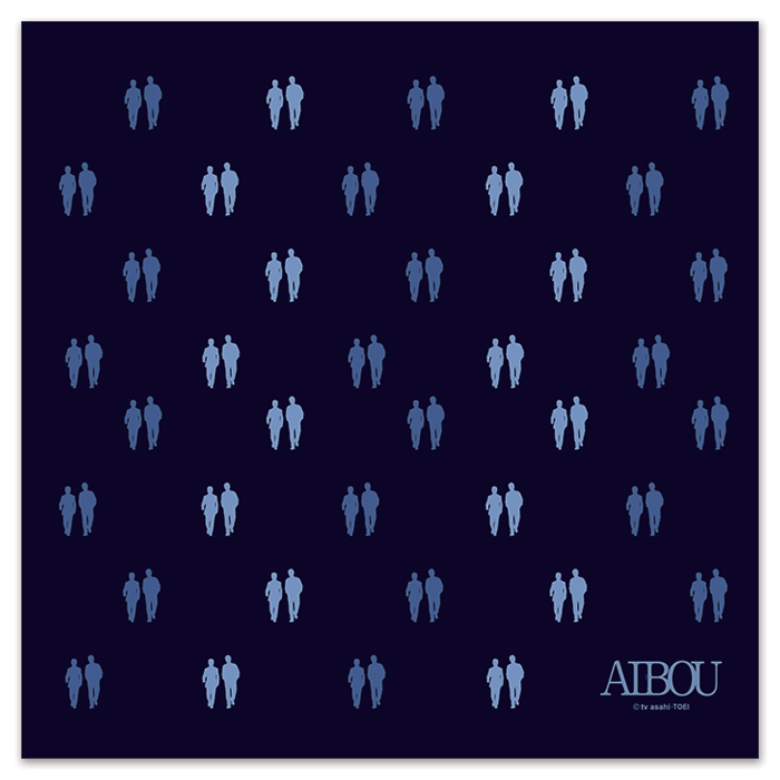 相棒 ハンカチ(総柄シルエット)