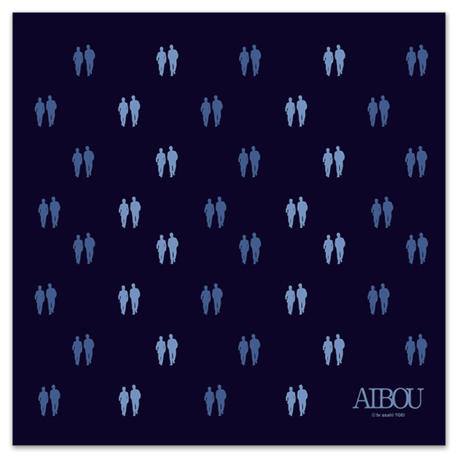 相棒 ハンカチ(総柄シルエット)