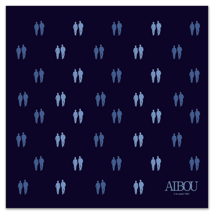 相棒 ハンカチ(総柄シルエット)