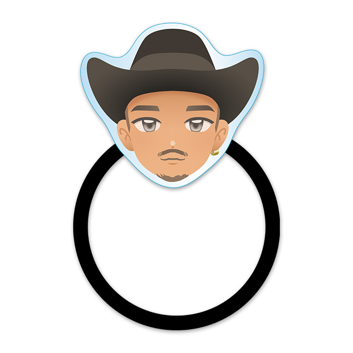 PSYCHIC FEVERの六本木メタメタRADIO アクリルヘアゴム(剣)