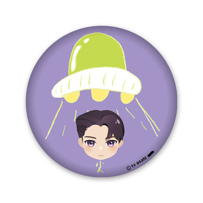 OWVの六本木メタメタRADIO おえかき缶バッジ(中川勝就)