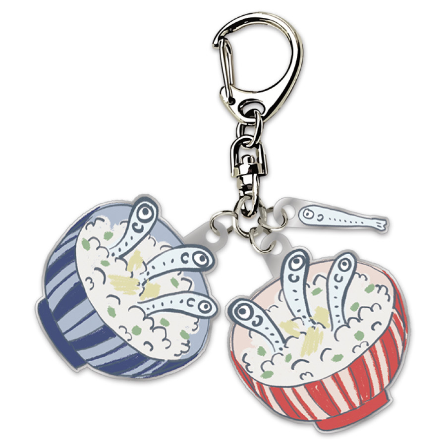 ちょっとだけエスパー しらす丼キーホルダー