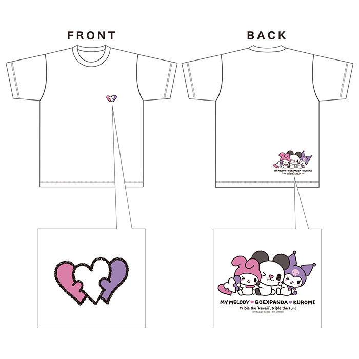 ゴーエクスパンダ&hearts;マイメロディ&hearts;クロミ Tシャツ