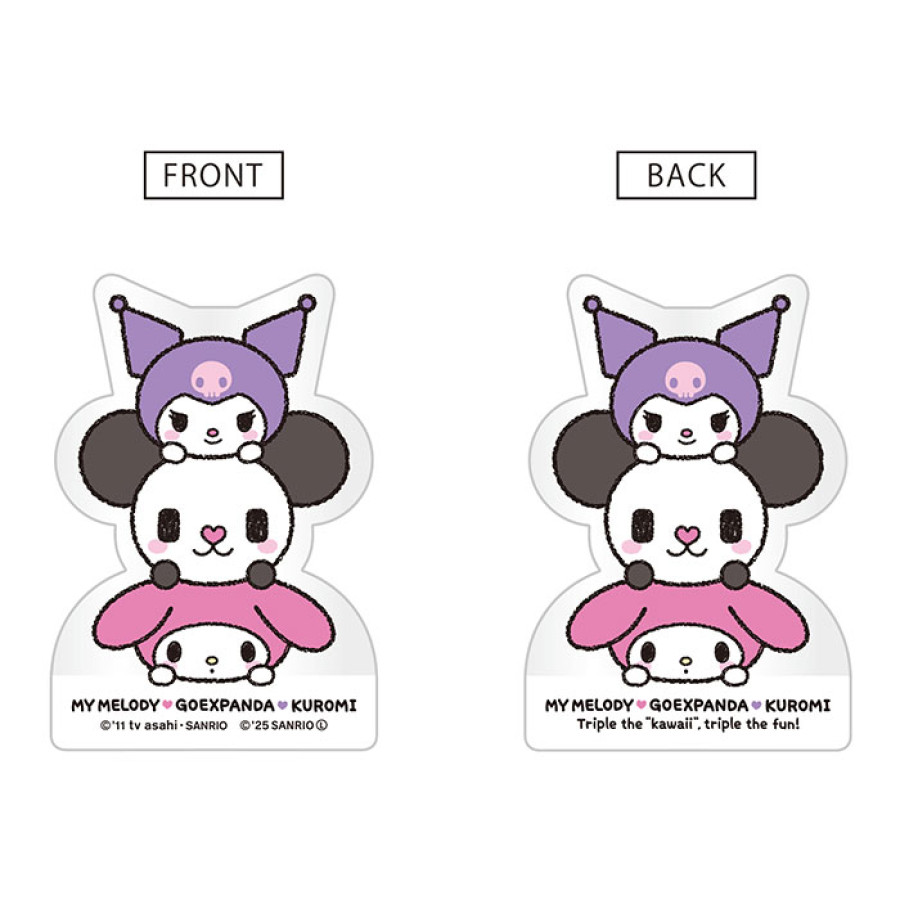 ゴーエクスパンダ&hearts;マイメロディ&hearts;クロミ アクリルクリップ