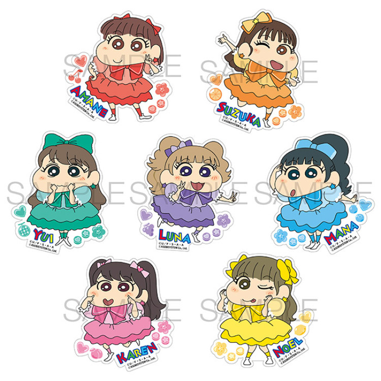 新たに装飾ステッカー出品中❤しんしん❤　0329 FRUITS ZIPPER×クレヨンしんちゃん マーキングステッカー | テレアサ